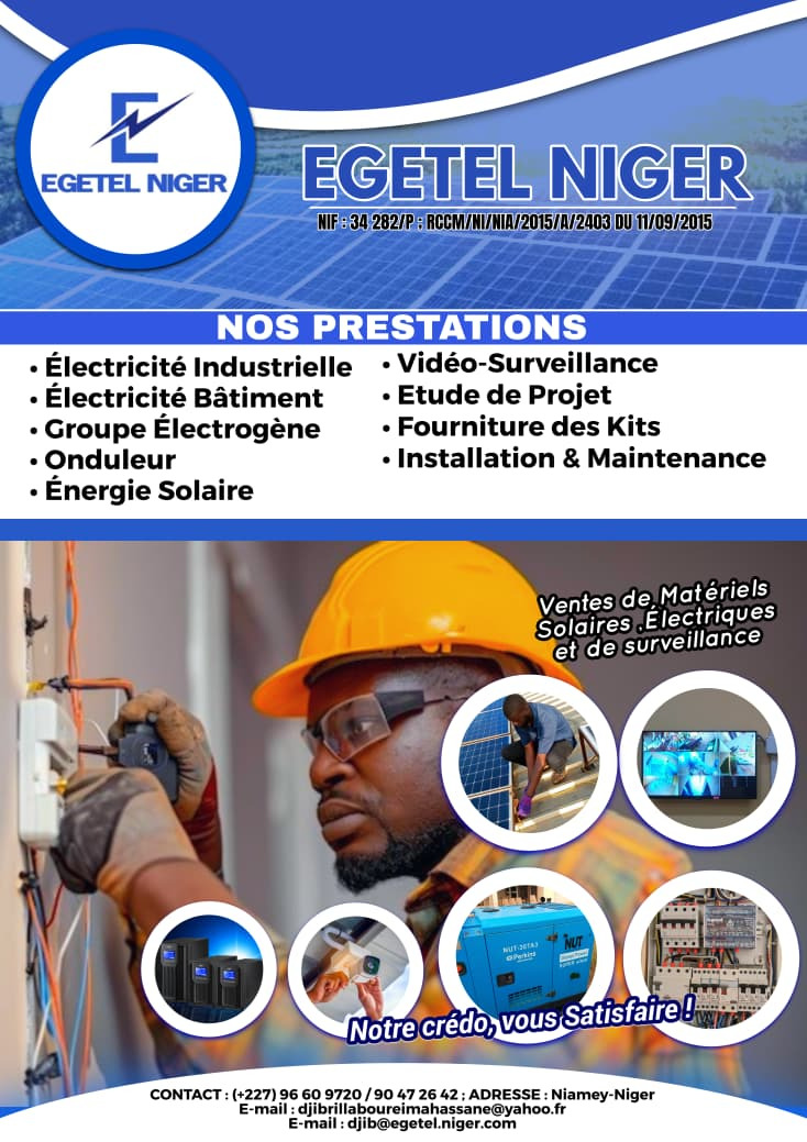 Technicien EGETEL NIGER au travail